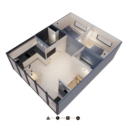 Модульный дом AIRA Премиум 39 м²
