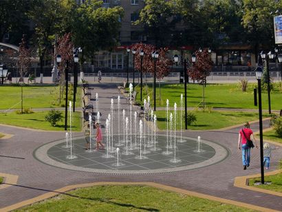 Пешеходный фонтан FC 7200 (с насосами сухой установки)