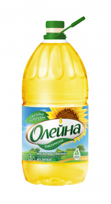 Масло подсоллнечное рафинированное Олейна Классическая