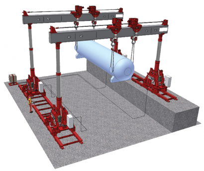 Портальный гидравлический подъемник ПГП1000/12/12*