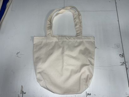 Шоппер Саржа Суровая 100% Хлопок 240г глубокая 34х43х8см Ручки 60см