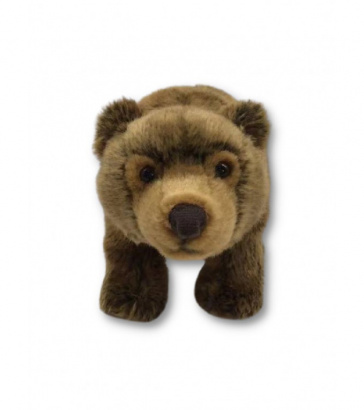 Мягкая игрушка Бурый медведь, 32см, премиальный мех, Mi208