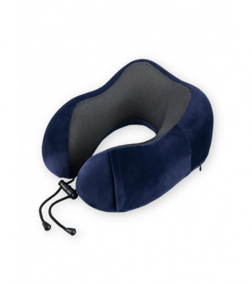 Подушка с карманом для перелетов с эффектом памяти, тёмно-синяя, Mi204