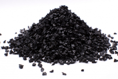Резиновая крошка черная