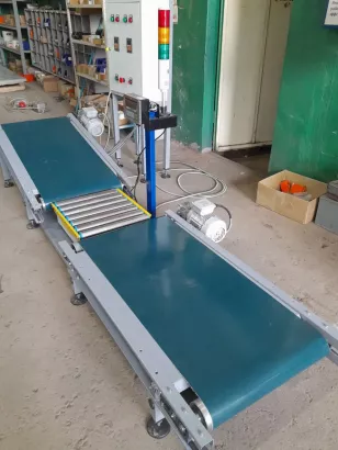 Весовой рольганг на полимерной ленте