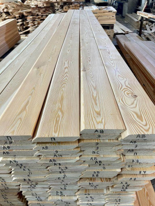 Планкен прямой и косой из лиственницы