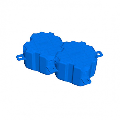 Пластиковый плавучий модуль понтона, двойной