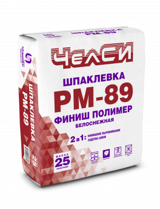 Шпаклёвка финишная полимерная белая ЧелСи PM-89
