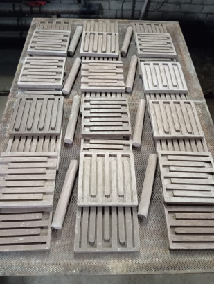 Плита шамотная для установки ТЭНов печь гриль