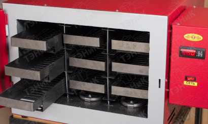 Печь для прокалки и сушки электродов ПСПЭ 90/400.01M