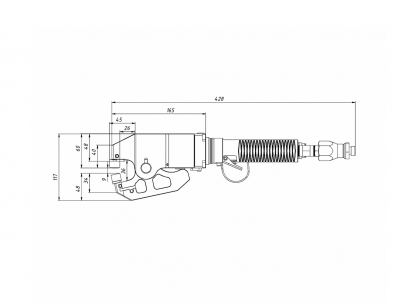 Пневмогидравлический пуклевочный инструмент Press-Steel