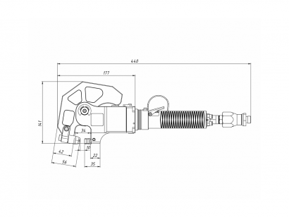 Пневмогидравлический пуклевочный инструмент Press-Steel