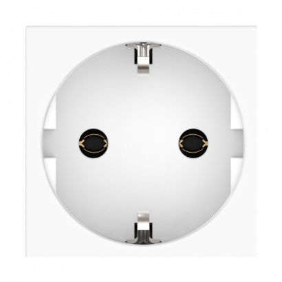 Розетка CADUCEUS ALING HIDE для скрытой проводки, с заземлением, без шторок, 16А, 250В~, с горизонтальным расположением разъёма (Артикул: 2311)