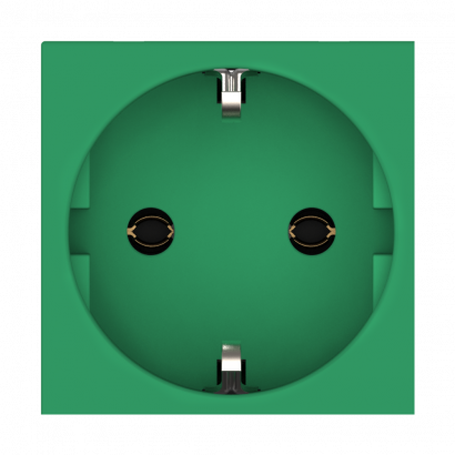 Розетка CADUCEUS ALING HIDE для скрытой проводки, с заземлением, без шторок, 16А, 250В~, с горизонтальным расположением разъёма (Артикул: 2311)