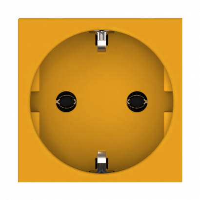 Розетка CADUCEUS ALING HIDE для скрытой проводки, с заземлением, без шторок, 16А, 250В~, с горизонтальным расположением разъёма (Артикул: 2311)