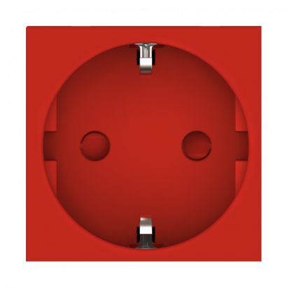 Розетка CADUCEUS ALING HIDE для скрытой проводки, с заземлением, со шторками, 16А, 250В~, с горизонтальным расположением разъёма (Артикул: 2321)