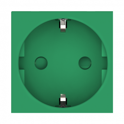 Розетка CADUCEUS ALING HIDE для скрытой проводки, с заземлением, со шторками, 16А, 250В~, с горизонтальным расположением разъёма (Артикул: 2321)