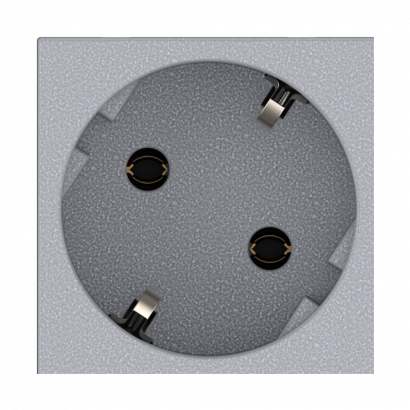 Розетка встраиваемая CADUCEUS ALING HIDE, с заземлением, без шторок, 16А, 250В~, с расположением разъёма 45 градусов (Артикул: 2331)