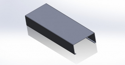 С-образные профили стальные для вентфасадов с завода