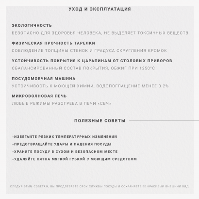 Керамическое блюдо плоское малое для кафе