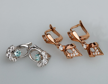 Серьги серебряные