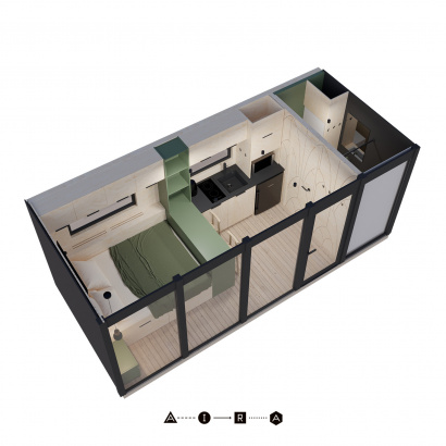 Модульный дом AIRA Мини 13 м²