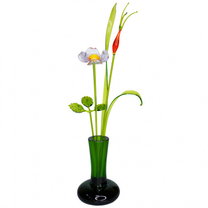 Малая цветочная композиция из стекла в ассортименте