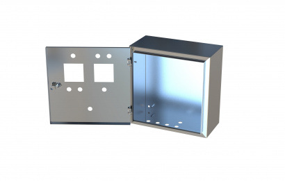 Навесной щит из нержавеющей стали с монтажной панелью