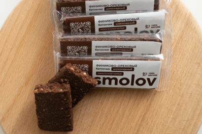 Финиково-ореховый батончик ШОКОЛАДНЫЙ