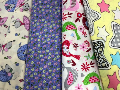 Ситец (суровый, отбеленный, гладкое крашение, в набивке)