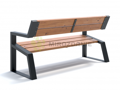 Скамья садово-парковая с подлокотниками «Mountain»