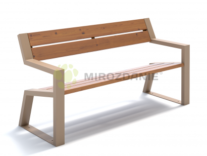 Скамья садово-парковая с подлокотниками «Mountain»