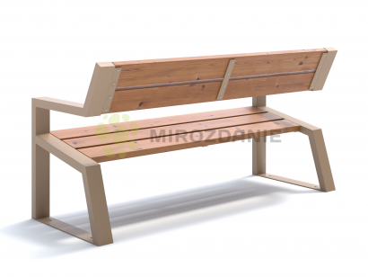 Скамья садово-парковая с подлокотниками «Mountain»