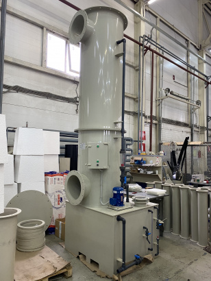 Оборудование для очистки воздуха от паров кислот и щелочей