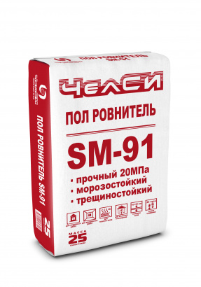 Ровнитель для пола цементный SM-91, 25 кг.