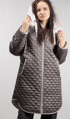 Утеплённая куртка свободного силуэта