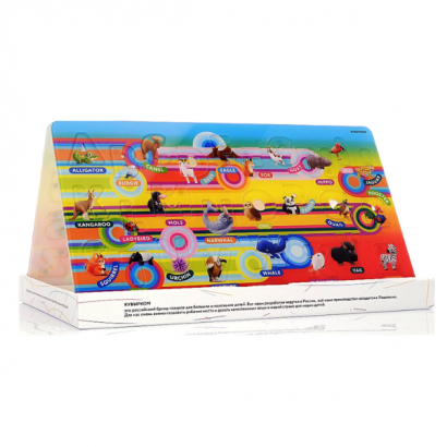 НАБОР МАГНИТНЫХ БУКВ ЛАТИНСКОГО АЛФАВИТА (МАГНИТНАЯ АЗУБКА), серия: ЛАПЫ, УШИ И ХВОСТЫ