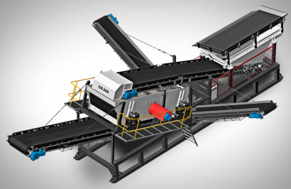 Полумобильный сортировочный комплекс СК-200 (Сортировка и дробление)