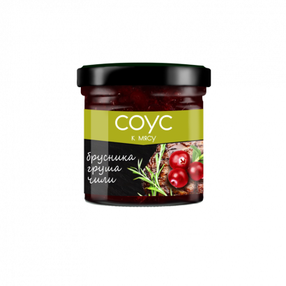 Соус Брусничный с грушей и чили Сибирская ягода