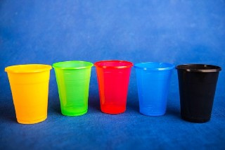 Стаканчик одноразовый 200 мл пластиковый зеленый Эконом 100/42/4200