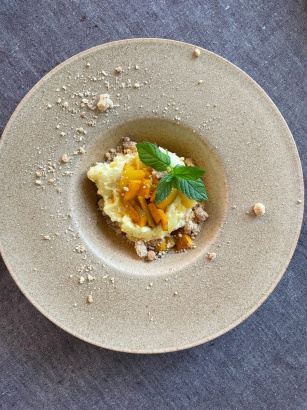 Керамическая тарелка для пасты для ресторана