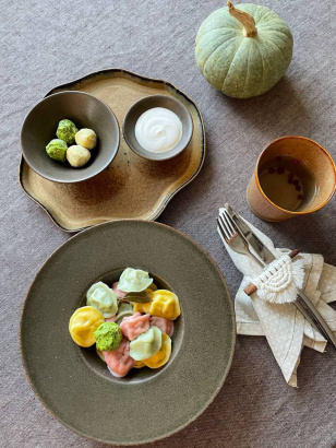 Керамическая тарелка для пасты для ресторана