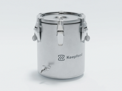 Термос 20 л Keepfood полностью нержавеющий без резинового основания с краном