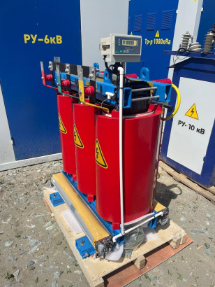 Сухой трансформатор ТСЛ/1600/6/0.4/D/Yн-11/IP31/AL с литой изоляцией