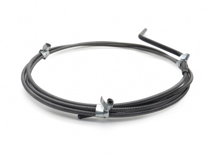 Канализационный сантехнический трос для прочистки труб со сменными инструментами ТС-16, L-10м