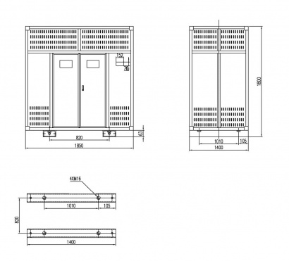 Сухой трансформатор ТСЗЛ/1600/6/0.4/D/Yн-11/IP31/AL с литой изоляцией
