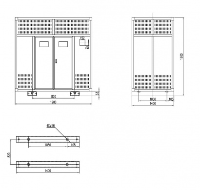 Трансформатор сухой ТСЗЛ/2000/6/0.4/D/Yн-11/IP31/Al с литой изоляцией