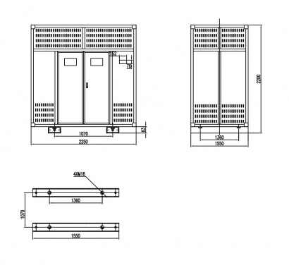 Трансформатор сухой ТСЗЛ/4000/10/0.4/D/Yн-11/IP31/Al с литой изоляцией