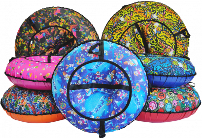 Санки-ватрушка (тюбинг) ПОКАТУШКИ на молнии