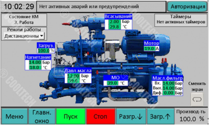 Контроллер КУЛТЕК для компрессорных агрегатов и чиллеров